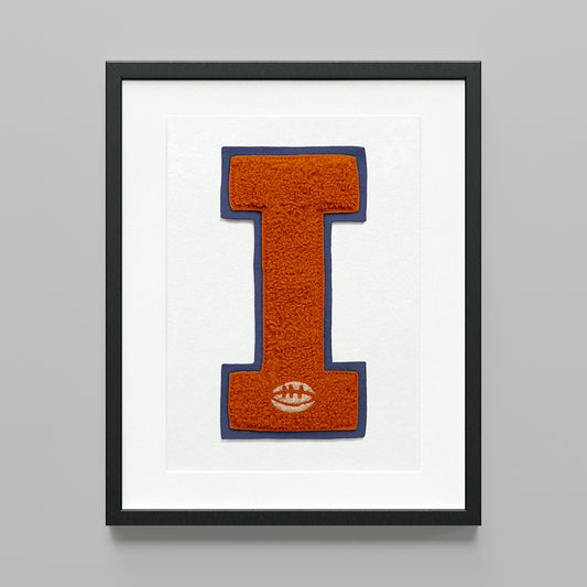 Champaign Letterman Print