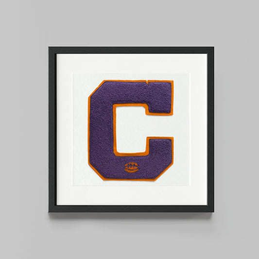 Clemson SC Letterman Print